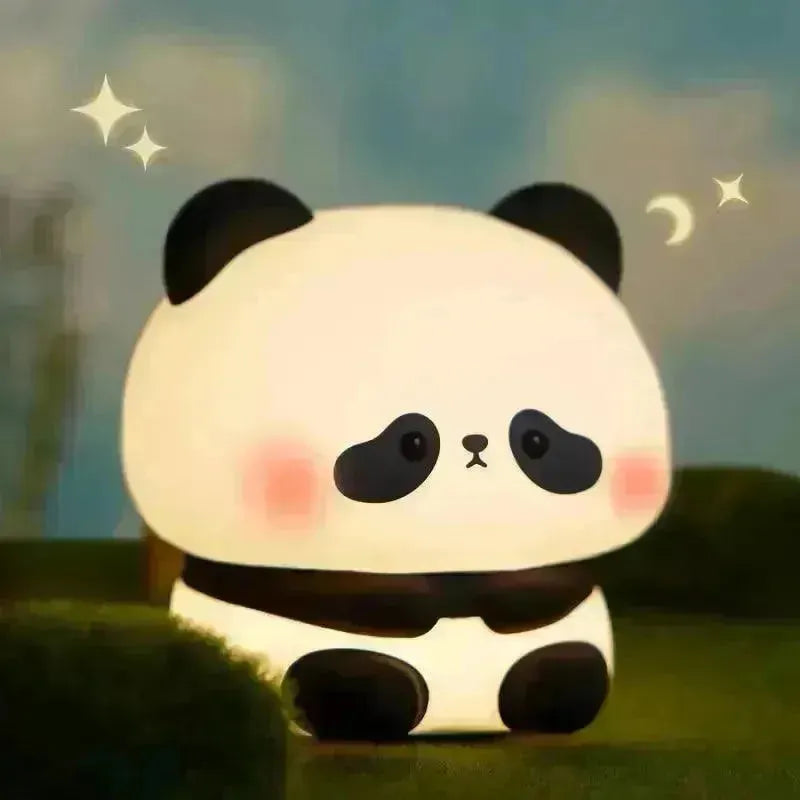 Cute Milk Bottle Panda Rechargeable Night Light
