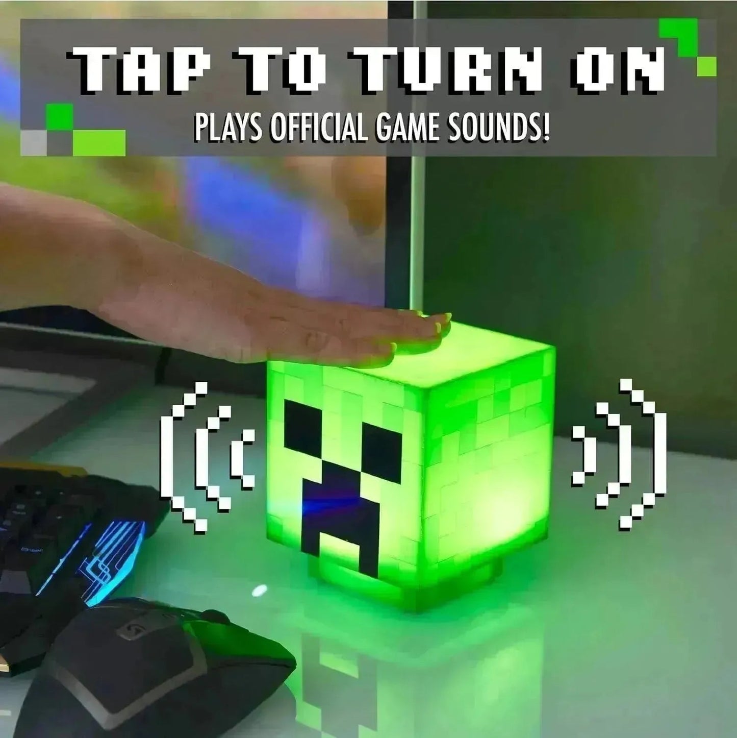 Creeper Night Light with Official Creeper Sounds