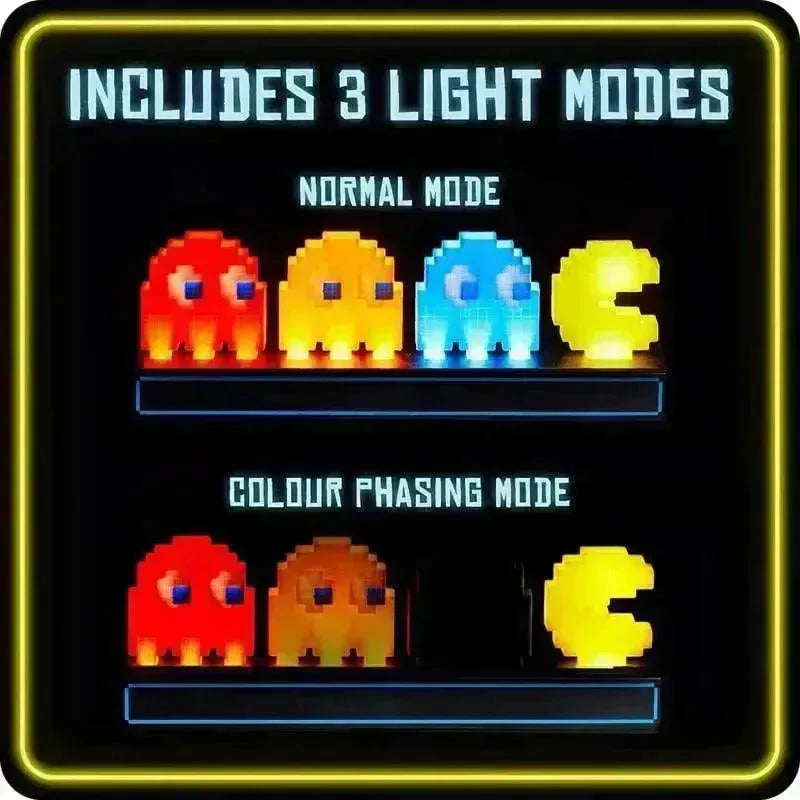 Pacman and Ghosts Voice Controlled Night Lamp