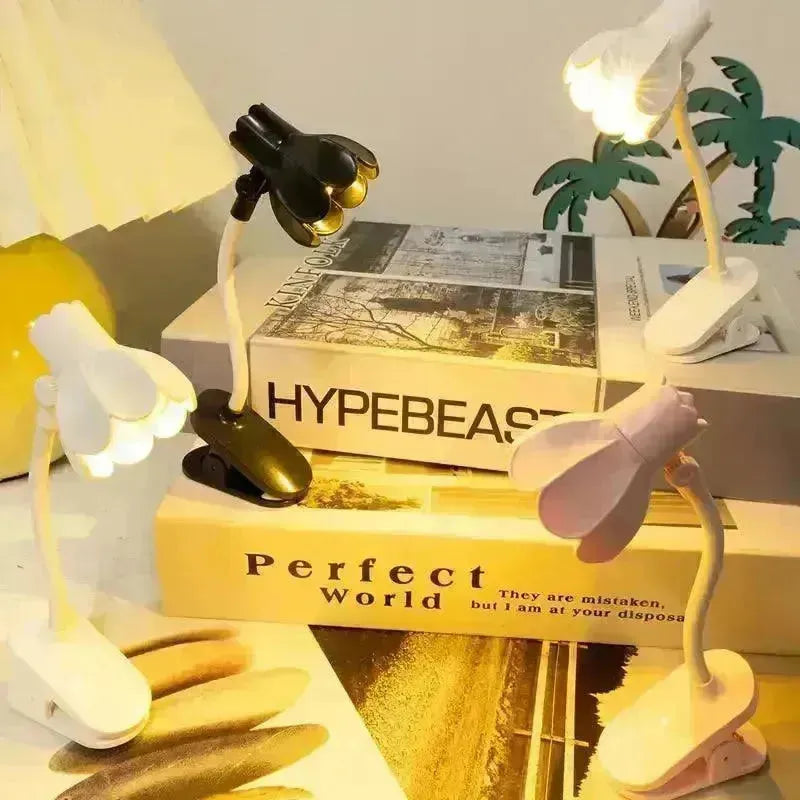Petal-Shaped LED Clip-On Book Light