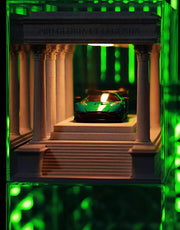 Mini Car Garage Display Case丨Hot Wheels-Style Showcase丨Dust-Free Collector Parking