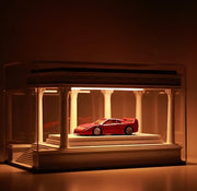 Mini Car Garage Display Case丨Hot Wheels-Style Showcase丨Dust-Free Collector Parking