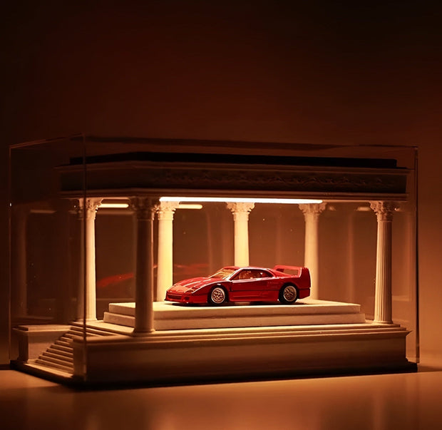 Mini Car Garage Display Case丨Hot Wheels-Style Showcase丨Dust-Free Collector Parking